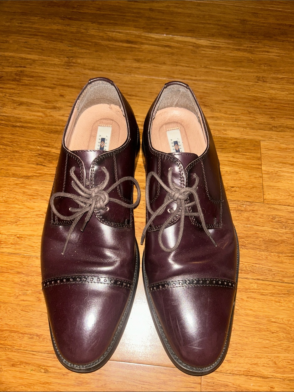 Joseph Abboud Leather Oxford Lace Up Flat shoes 61-91109 size US 9.5